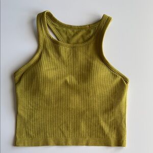 Lululemon Athletica Ebb to Street Cropped Racerback Tan